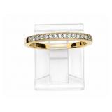 Diamond 14kt yellow gold ring, size 8