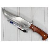 large fixed blade knife, 8" blade