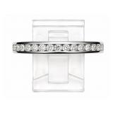 +/-1/3tcw Diamond 14kt white gold ring, size 6.5