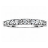+/-1/4tcw Diamond 14kt white gold ring, size 5