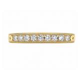 Diamond 14kt yellow gold ring, size 6.5