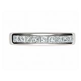 +/-1/4tcw Diamond 14kt white gold ring, size 5.5