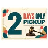 PICKUP: Removal dates are Thur-Fri July 17th-18th.