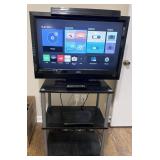 32" Vizio tv, Samsung blu ray player, stand