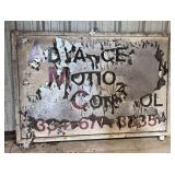 steel sign panel, 76"w x 52"h