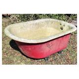 compact cast iron claw-foot tub