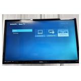 32" Philips tv with remote and mount