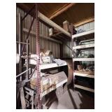 3 sections pallet racking with contents