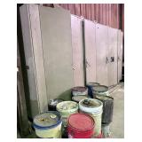 cabinets and contents
