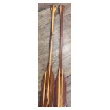 pair wood paddles