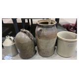stoneware churns and jugs