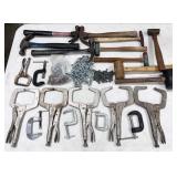 tools: clamps and hammers