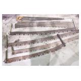 saws, mostly cross-cut