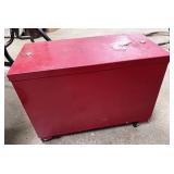 small rolling toolbox with keys