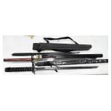 3pc swords: 19", 24" and 24" blades