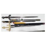 3pc swords: 25.5", 30.5" and 32" blades