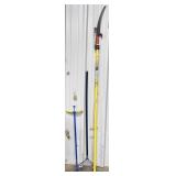 limb saw, weed puller, pecan picker