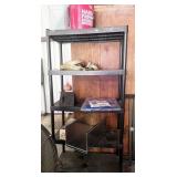 plastic shelf and contents