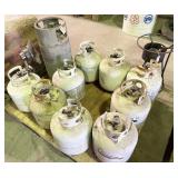 propane tanks and cooker