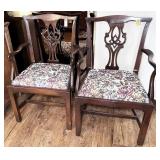 pair arm chairs