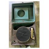 vintage Victrola portable phonograph