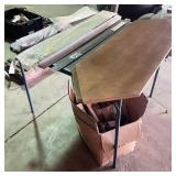 miscellaneous lot with folding card table