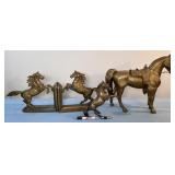 brass horses