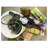 bottle jack with assorted tools