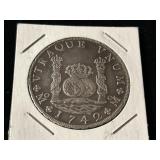 8 Reales 1742 Shipwreck Coin