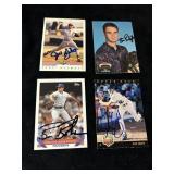 Baseball signed cards