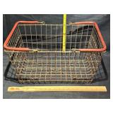 Vintage metal basket