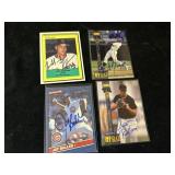 Baseball signed cards