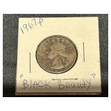 1967P Quarter "Black Beauty"