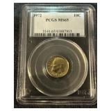 1972 Graded Dime