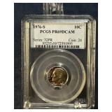 1976-S graded Dime