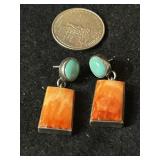 Native Sterling, turquoise Spiny Oyster