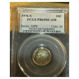 1976-S graded Dime