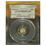 1987-S Graded dime