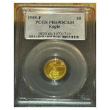 Gold $5 Dollar Eagle Graded