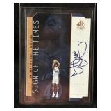 Calbert Cheaney autographed card