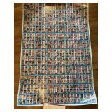 Uncut sheet of Baseball cards Uncut sheet of Baseball cards