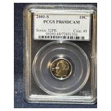 2001S graded dime 2001S graded dime
