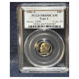1981S graded dime 1981S graded dime