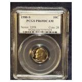 1980S graded dime 1980S graded dime