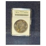 Graded Morgan Silver dollar