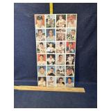 Uncut baseball cards