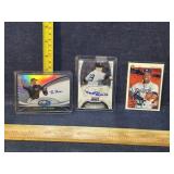 Autographed baseball cards
