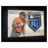 Manny Machado logo patch card