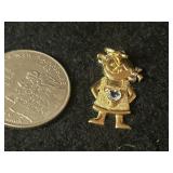 14K Gold Pendant with Birthstone