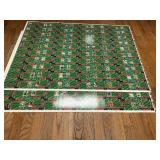 Uncut sheets of football cards